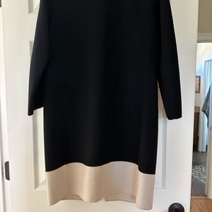 Max Mara 3/4 black and Ivory coat